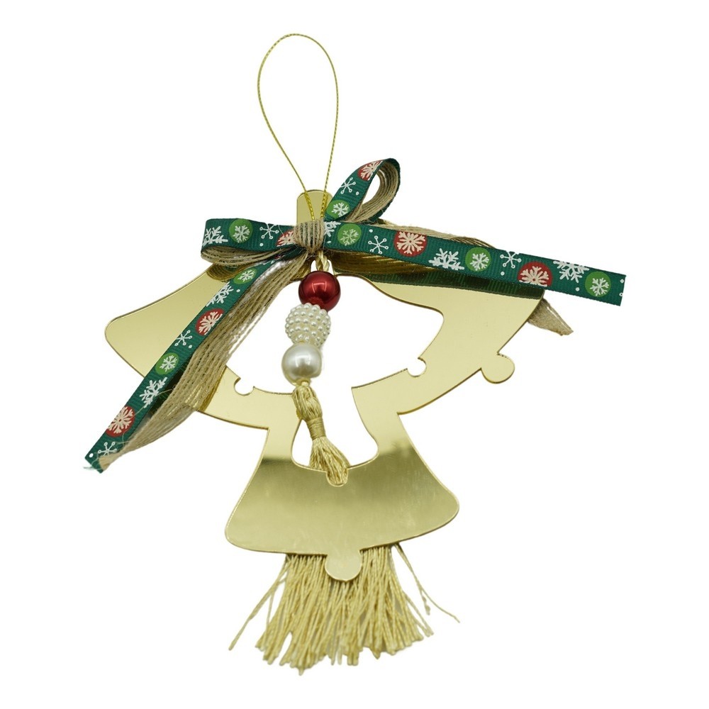 Ornament brad, Flippy, Clopotei, Auriu, Lucios, 14*26CM, Acril, Interior/ Exterior