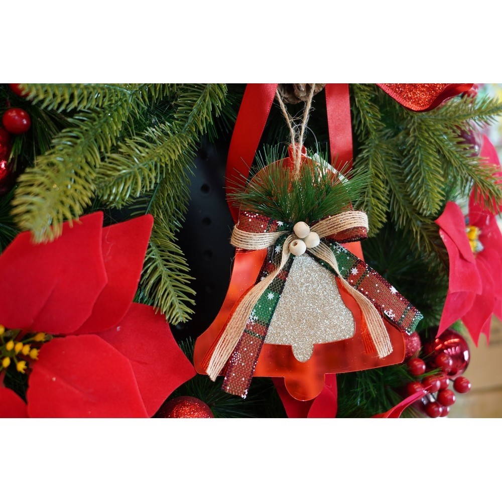 Ornament brad, Flippy, Clopotel, Rosu, Lucios, 14*16CM, Acril, Interior/ Exterior - Image 9