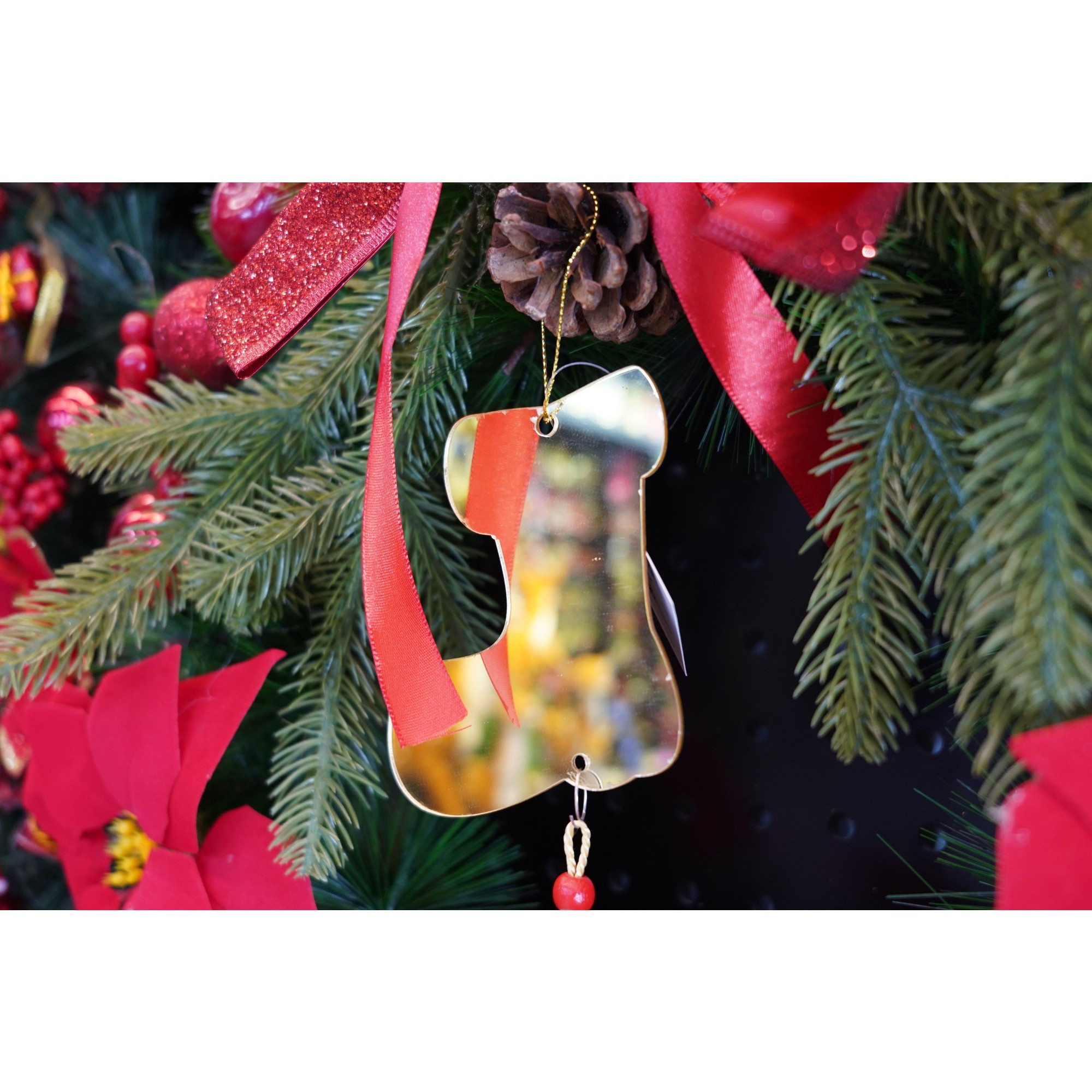 Ornament brad, Flippy, Gheata, Auriu, Lucios, 10*25CM, Acril, Interior/ Exterior - Image 2