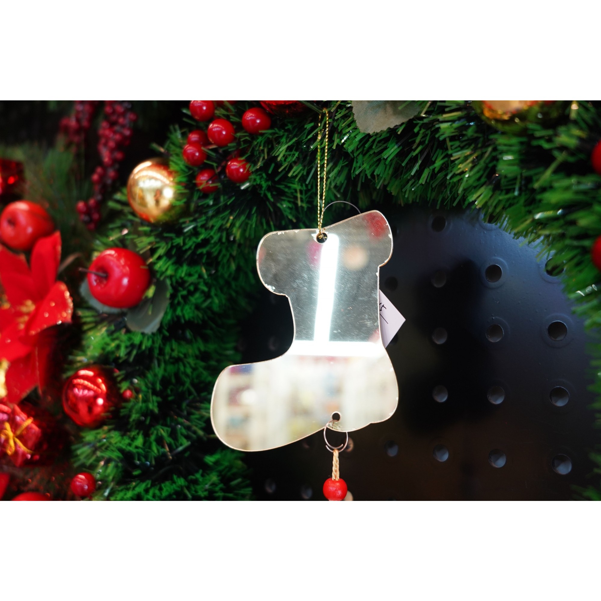 Ornament brad, Flippy, Gheata, Auriu, Lucios, 10*25CM, Acril, Interior/ Exterior - Image 3