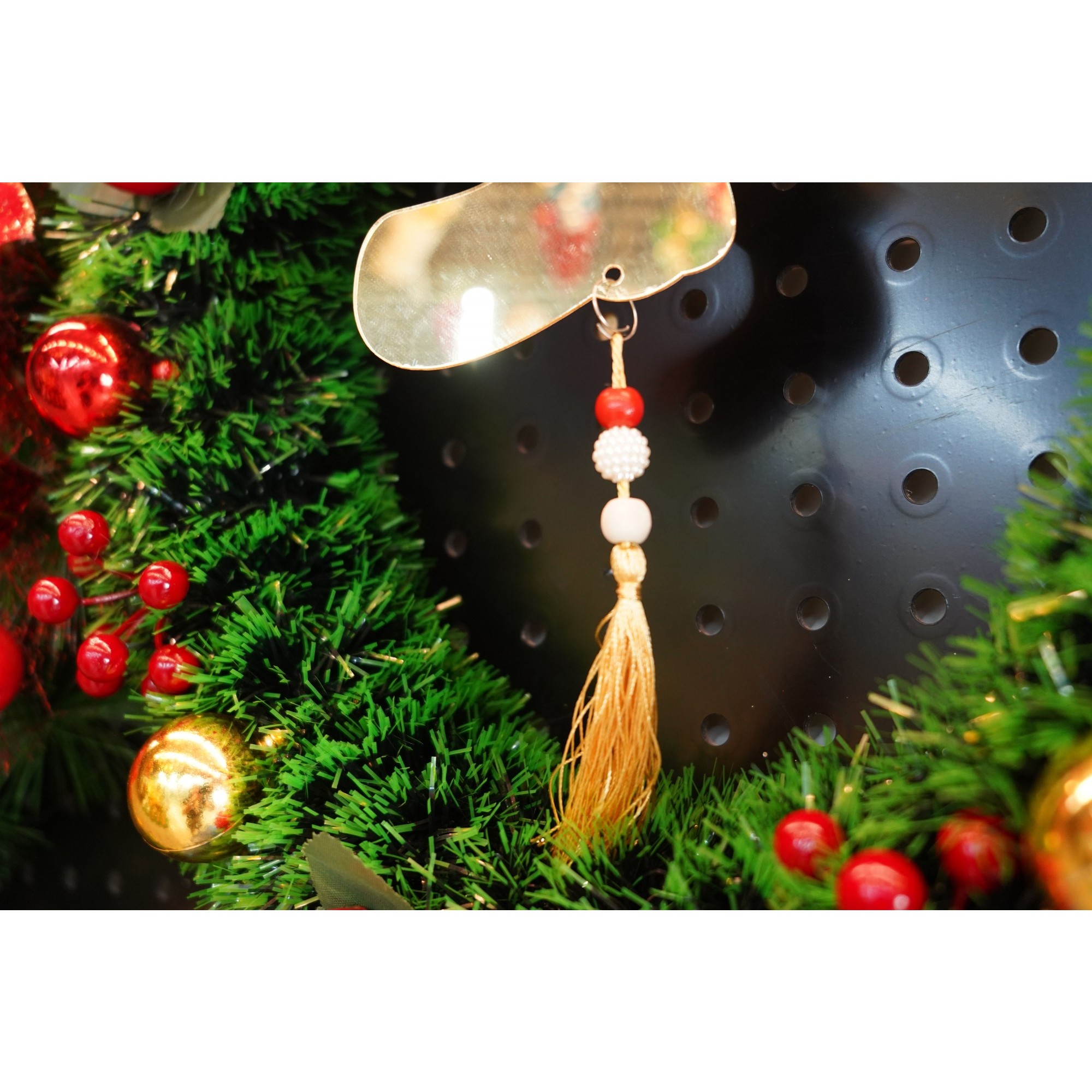 Ornament brad, Flippy, Gheata, Auriu, Lucios, 10*25CM, Acril, Interior/ Exterior - Image 4
