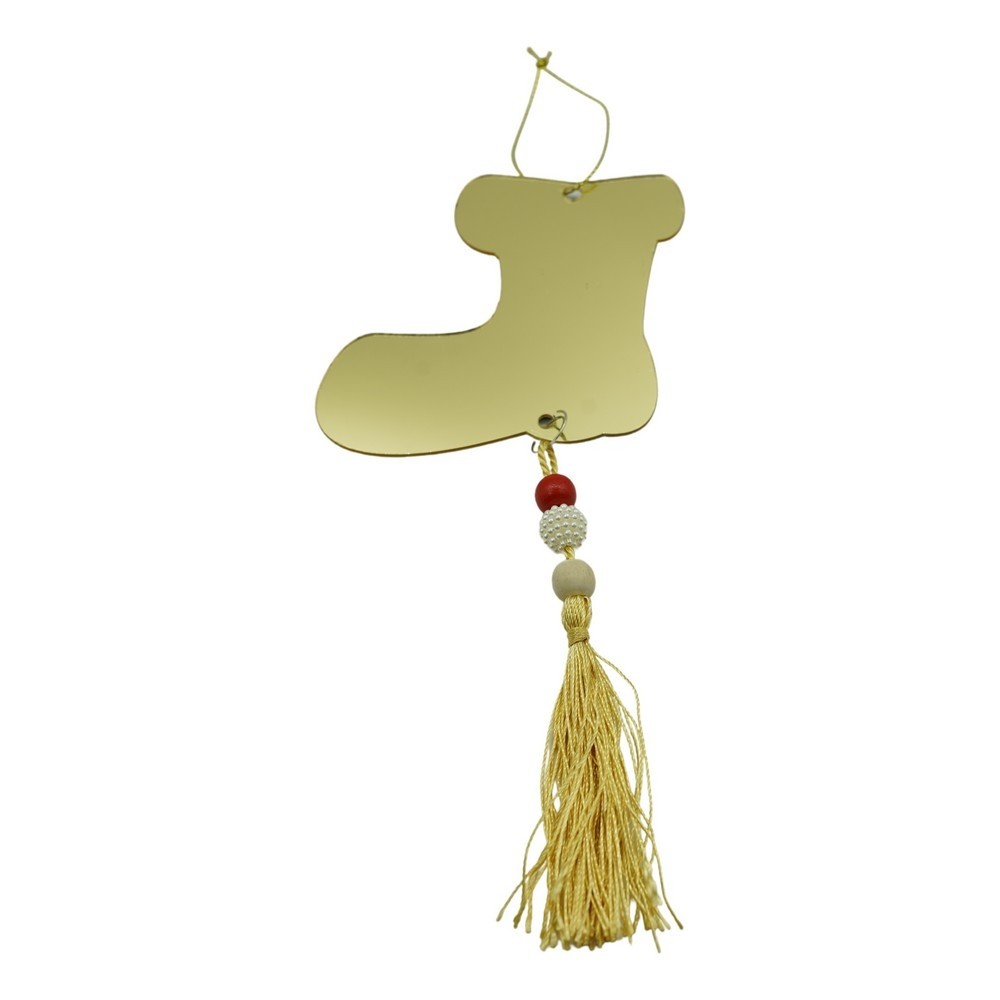 Ornament brad, Flippy, Gheata, Auriu, Lucios, 10*25CM, Acril, Interior/ Exterior