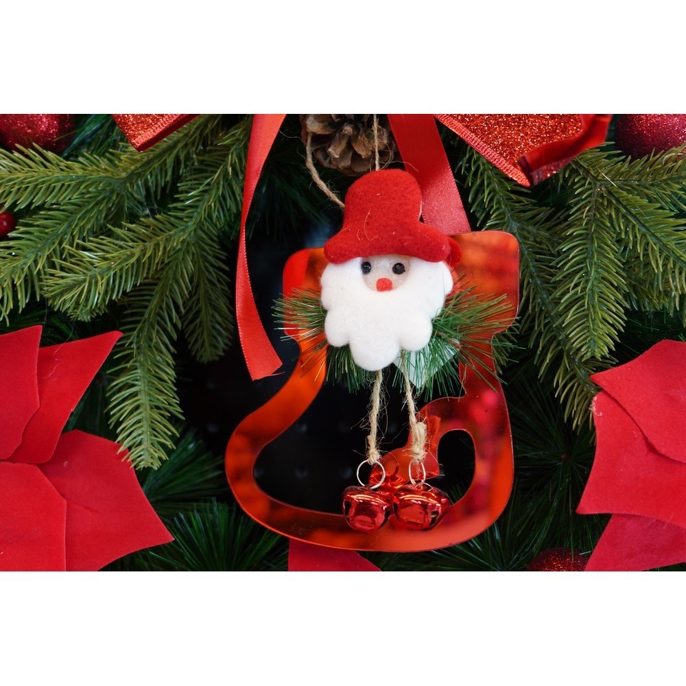 Ornament brad, Flippy, Gheata cu clopotei, Rosu, Lucios, 15*20CM, Acril, Interior/ Exterior - Image 8