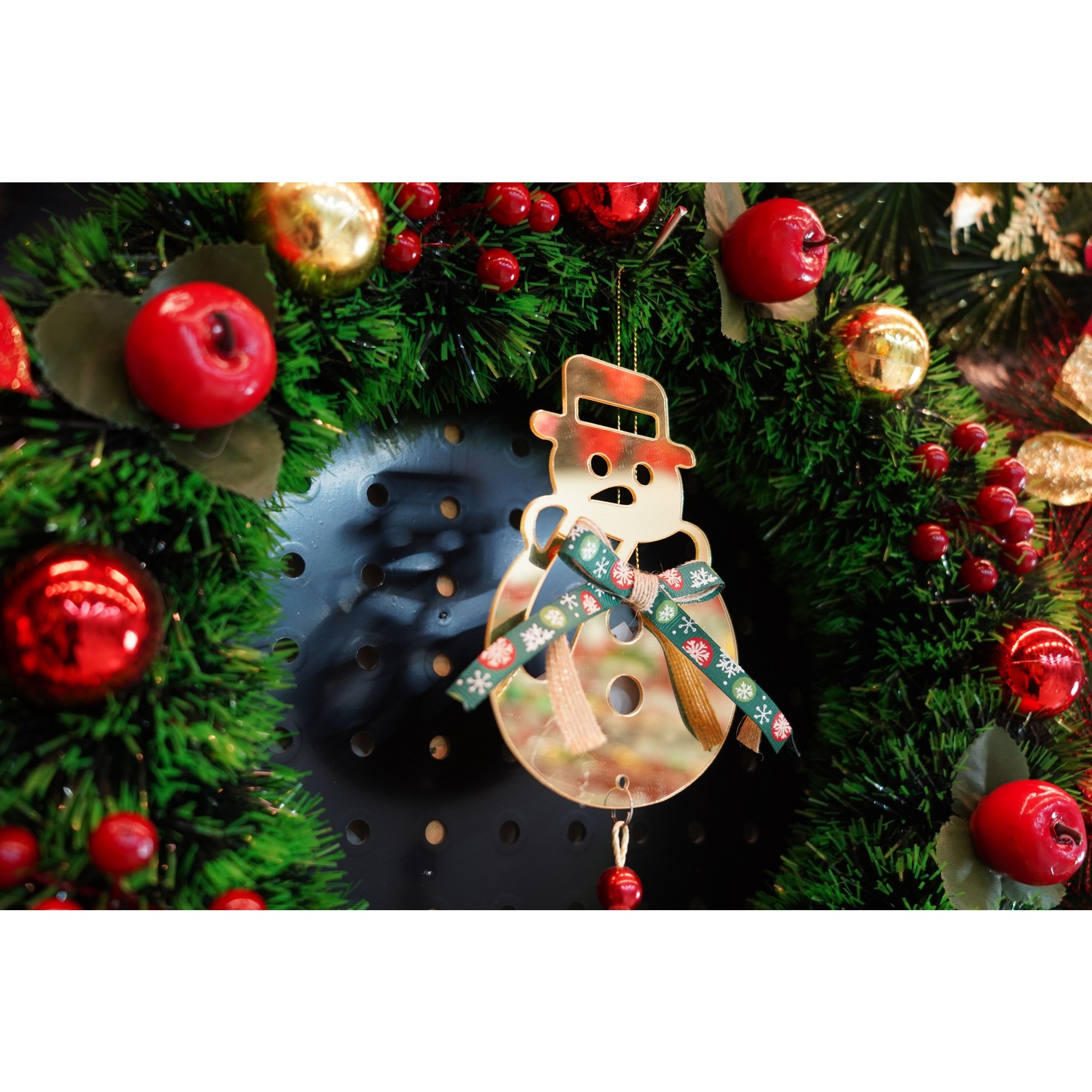 Ornament brad, Flippy, Om de zapada, Auriu, Lucios, 14*30CM, Acril, Interior/ Exterior - Image 3