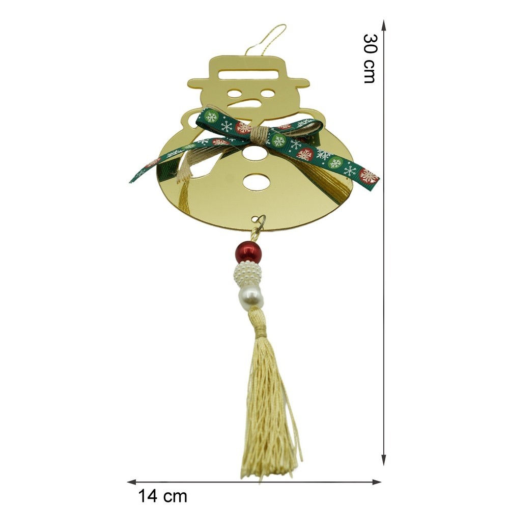 Ornament brad, Flippy, Om de zapada, Auriu, Lucios, 14*30CM, Acril, Interior/ Exterior - Image 11