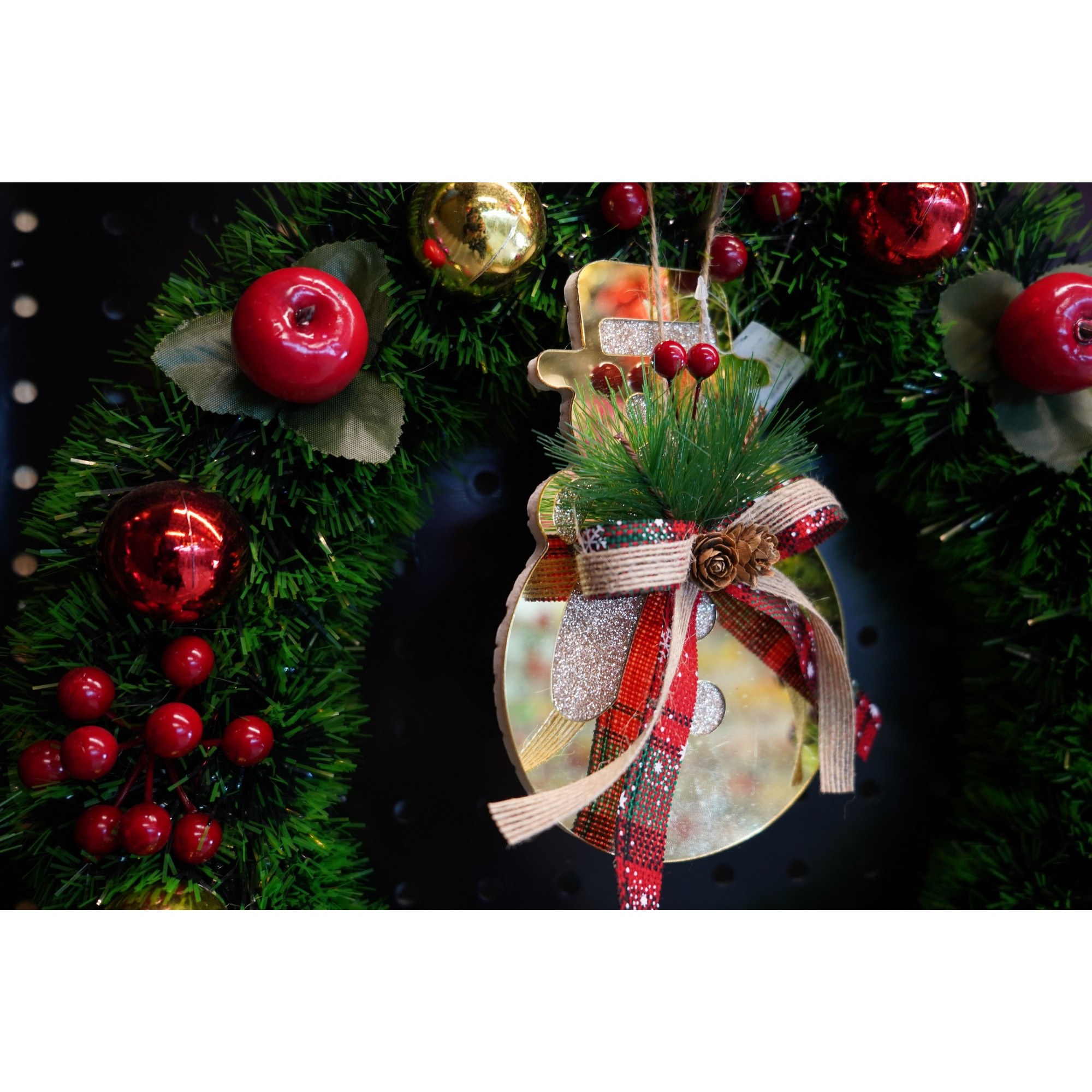 Ornament brad, Flippy, Om de zapada, Auriu, Lucios, 16*17CM, Acril, Interior/ Exterior - Image 3
