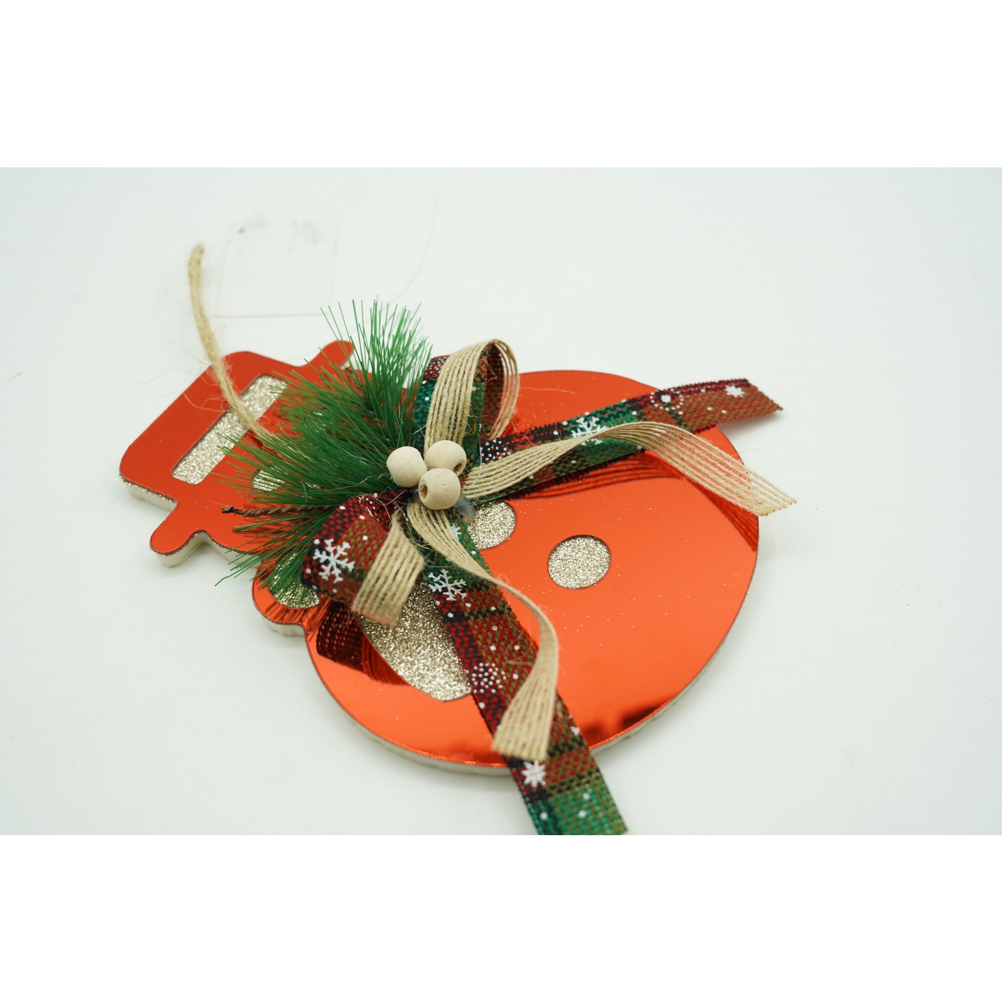 Ornament brad, Flippy, Om de zapada, Rosu, Lucios, 14*17CM, Acril, Interior/ Exterior - Image 2
