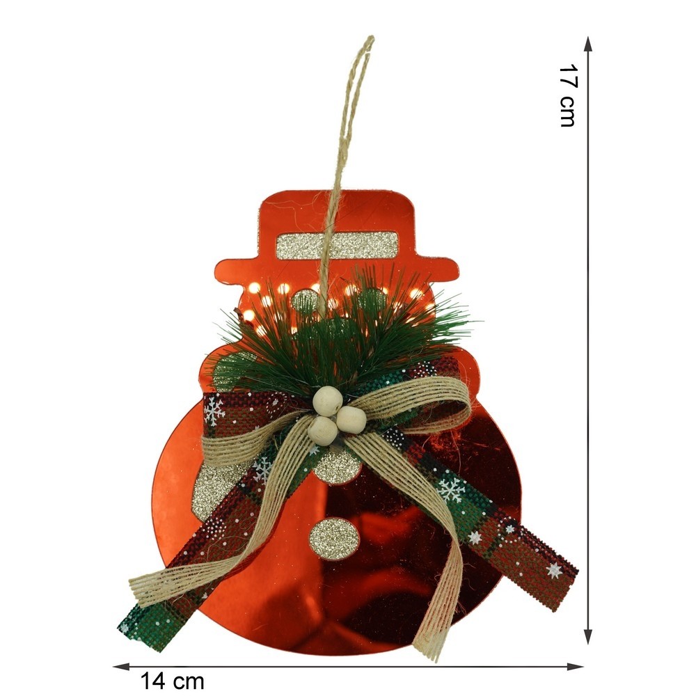 Ornament brad, Flippy, Om de zapada, Rosu, Lucios, 14*17CM, Acril, Interior/ Exterior - Image 9