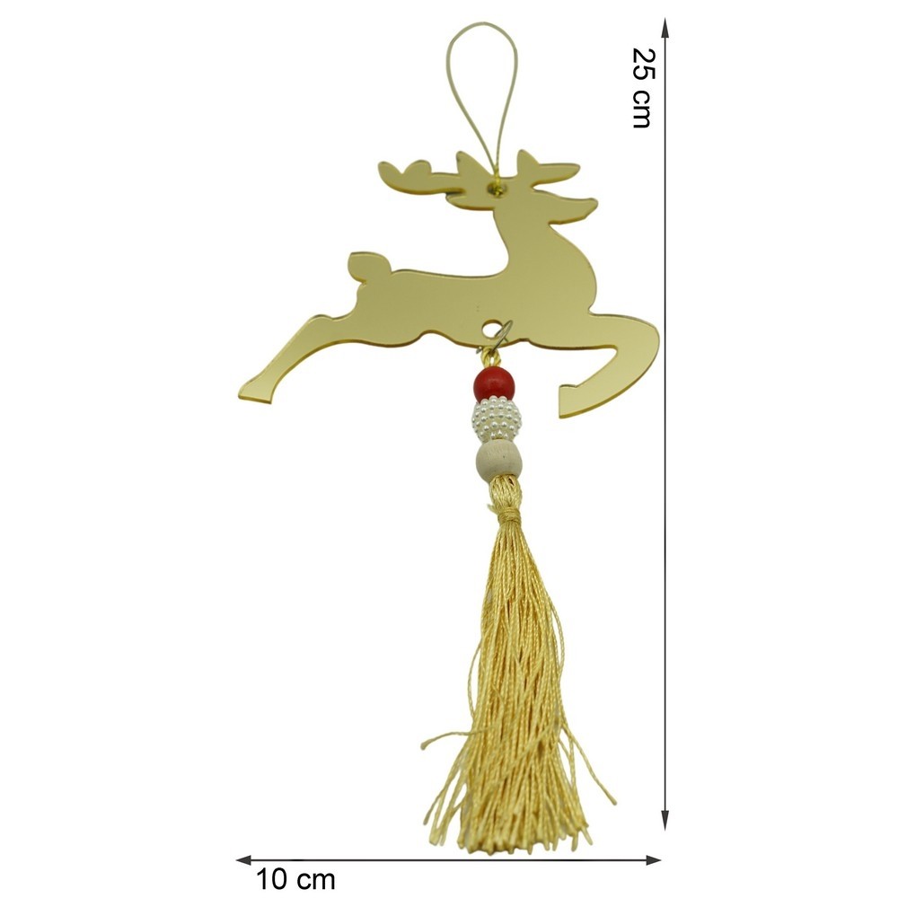 Ornament brad, Flippy, Ren, Auriu, Lucios, 10*25CM, Acril, Interior/ Exterior - Image 11
