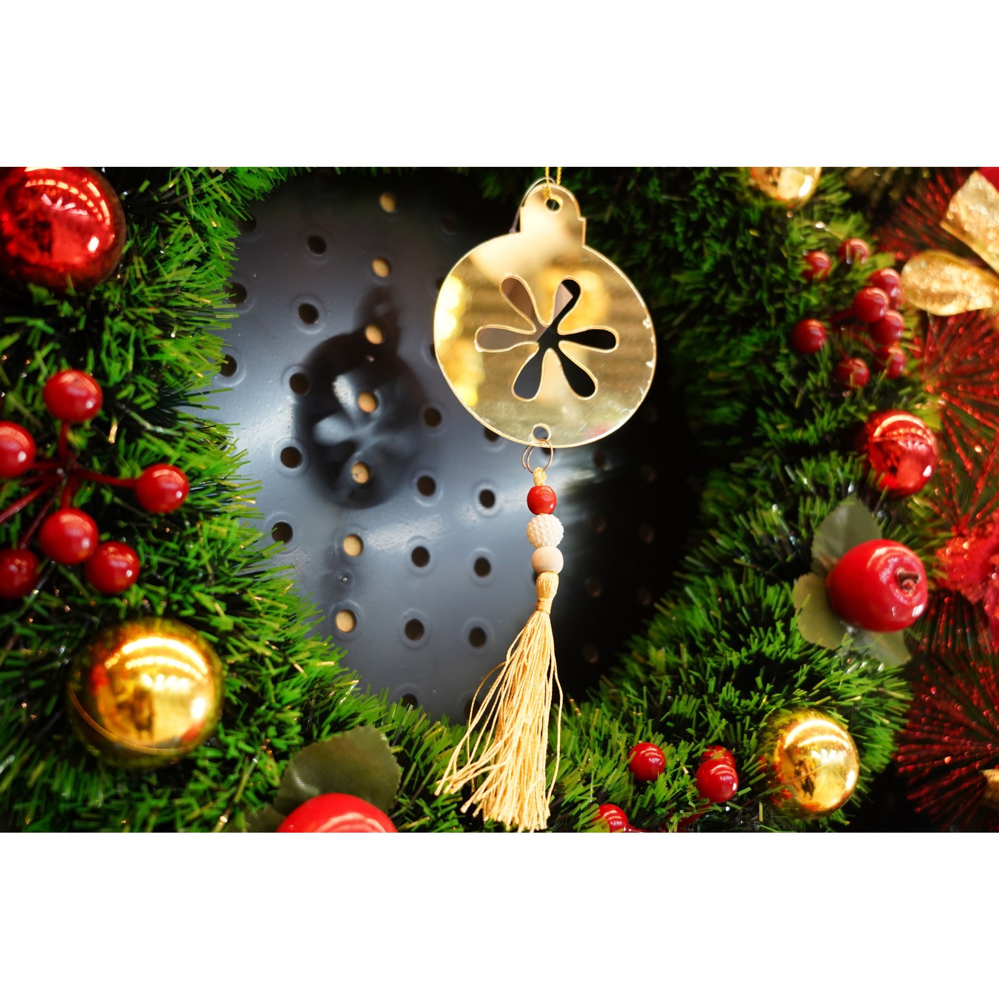 Ornament brad, Flippy, Rotund, Auriu, Lucios, 10*23CM, Acril, Interior/ Exterior - Image 3