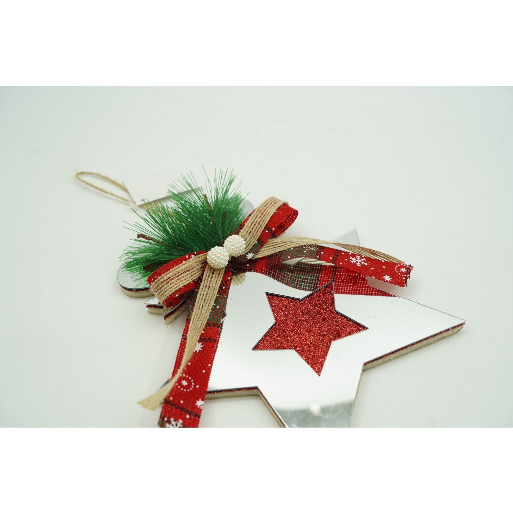 Ornament brad, Flippy, Stea, Argintiu, Lucios, 14*17CM, Acril, Interior/ Exterior - Image 5