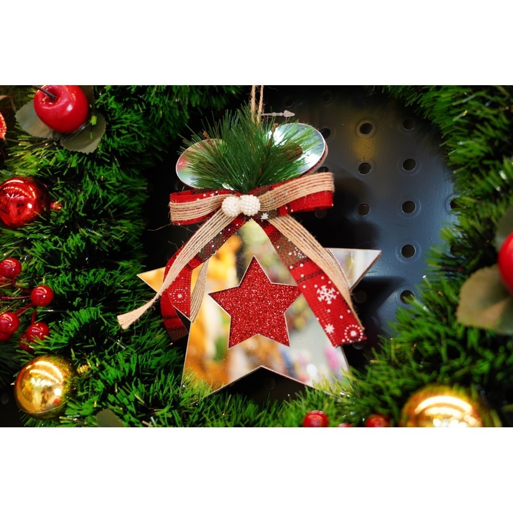 Ornament brad, Flippy, Stea, Argintiu, Lucios, 14*17CM, Acril, Interior/ Exterior - Image 7