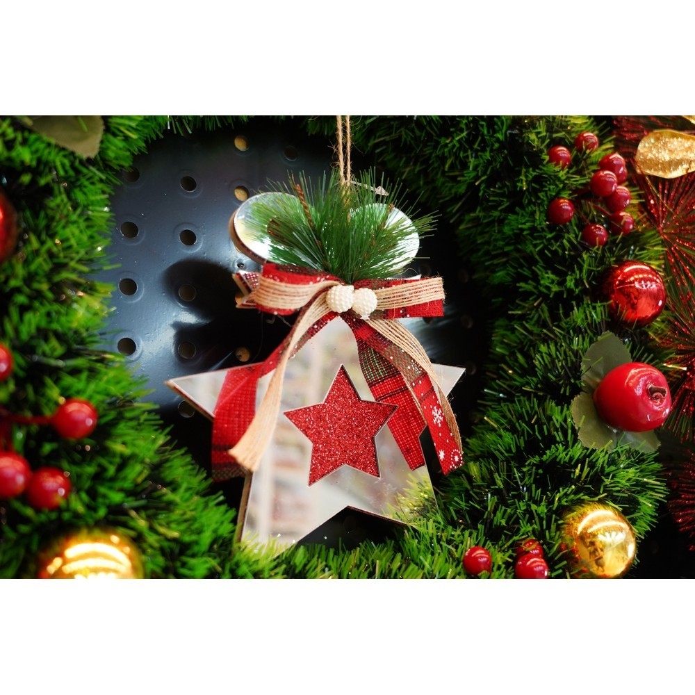Ornament brad, Flippy, Stea, Argintiu, Lucios, 14*17CM, Acril, Interior/ Exterior - Image 8