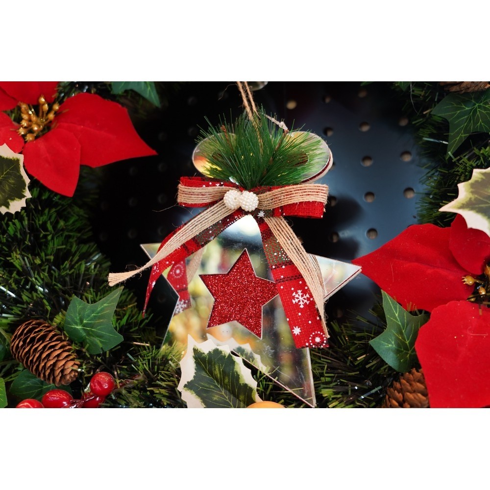 Ornament brad, Flippy, Stea, Argintiu, Lucios, 14*17CM, Acril, Interior/ Exterior - Image 9