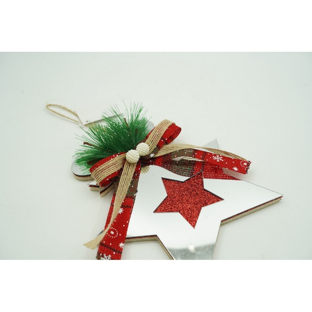 Ornament brad, Flippy, Stea, Argintiu, Lucios, 14*17CM, Acril, Interior/ Exterior - Image 10
