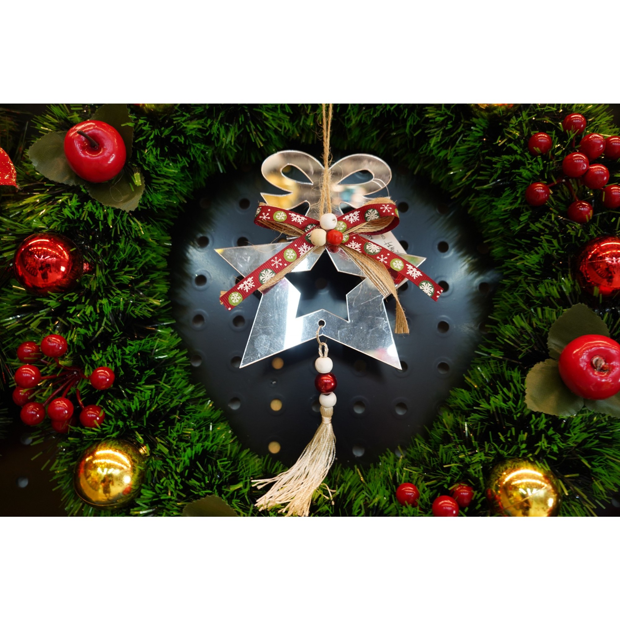 Ornament brad, Flippy, Stea, Argintiu, Lucios, 14*26CM, Acril, Interior/ Exterior - Image 3
