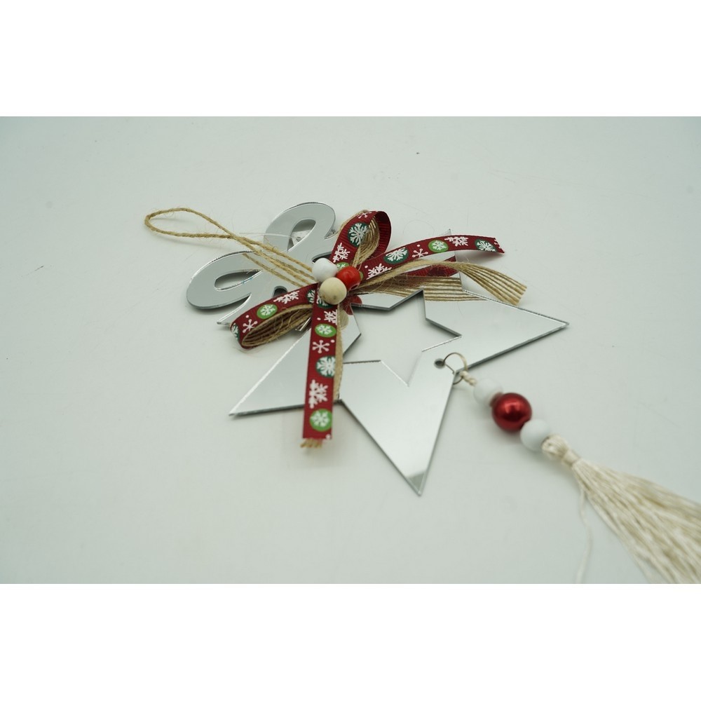 Ornament brad, Flippy, Stea, Argintiu, Lucios, 14*26CM, Acril, Interior/ Exterior - Image 7