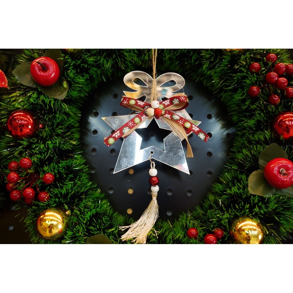 Ornament brad, Flippy, Stea, Argintiu, Lucios, 14*26CM, Acril, Interior/ Exterior - Image 8