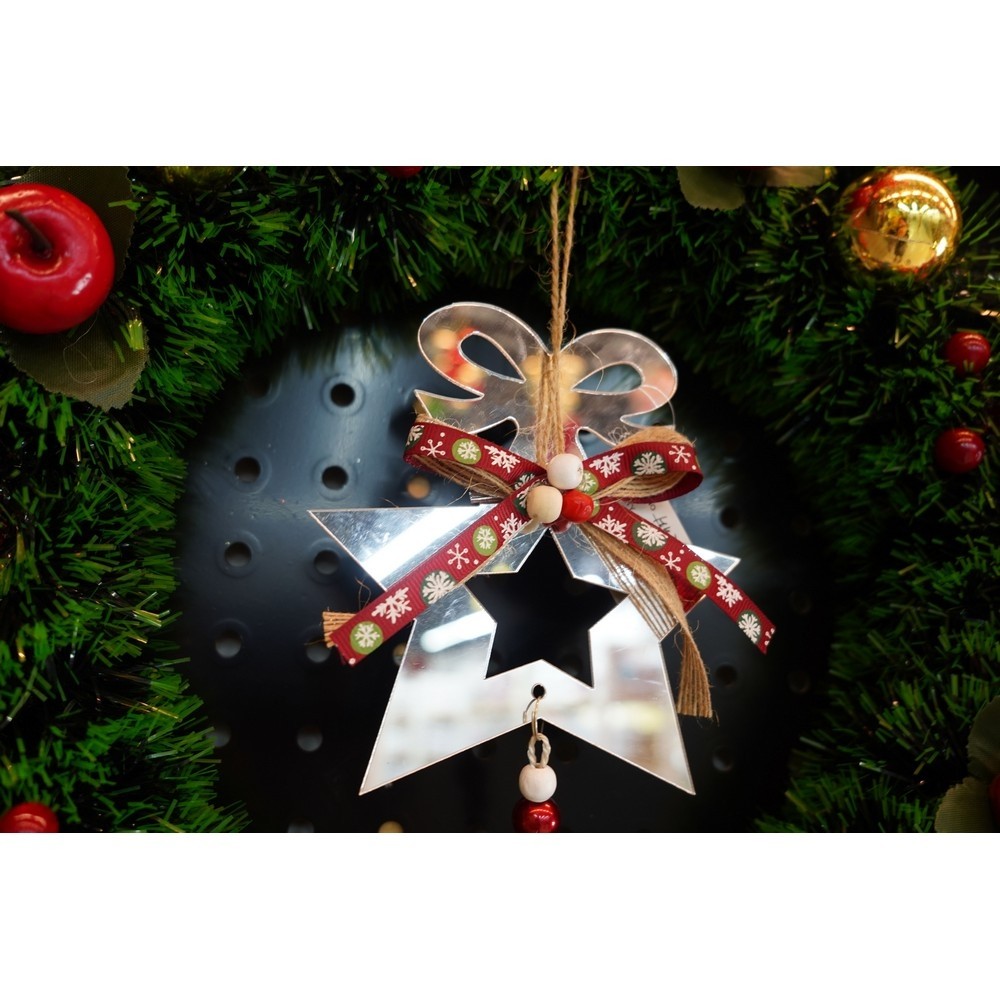 Ornament brad, Flippy, Stea, Argintiu, Lucios, 14*26CM, Acril, Interior/ Exterior - Image 9