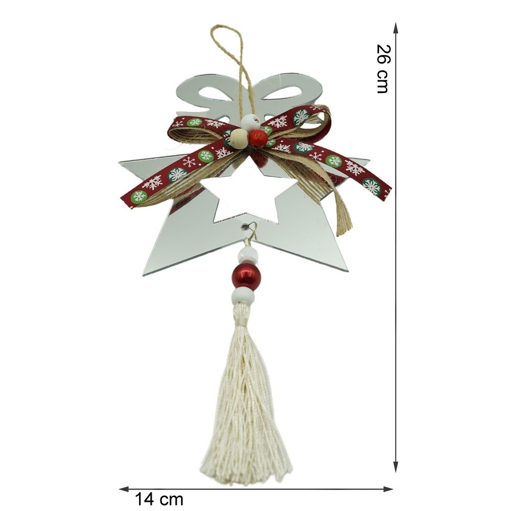 Ornament brad, Flippy, Stea, Argintiu, Lucios, 14*26CM, Acril, Interior/ Exterior - Image 11