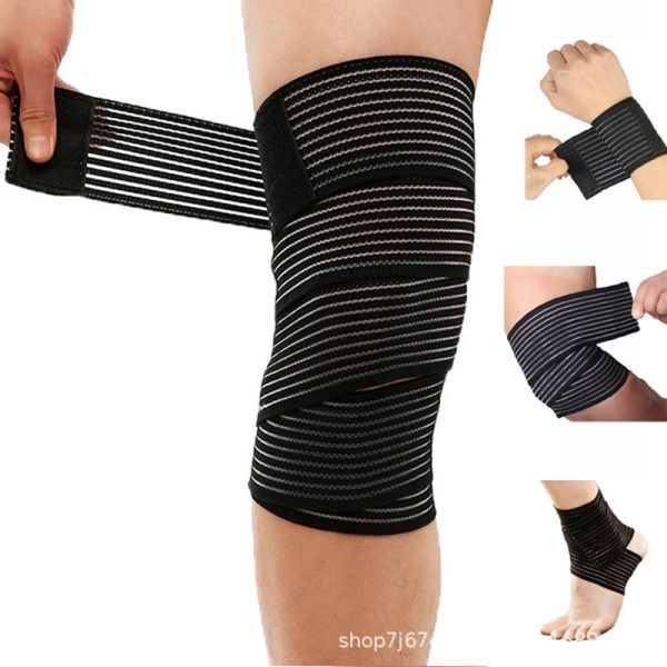 Orteza Elastica, Flippy, Pentru Picior/Mana, cu Prindere Velcro, 7.5 x 180 cm, din Nailon, Negru