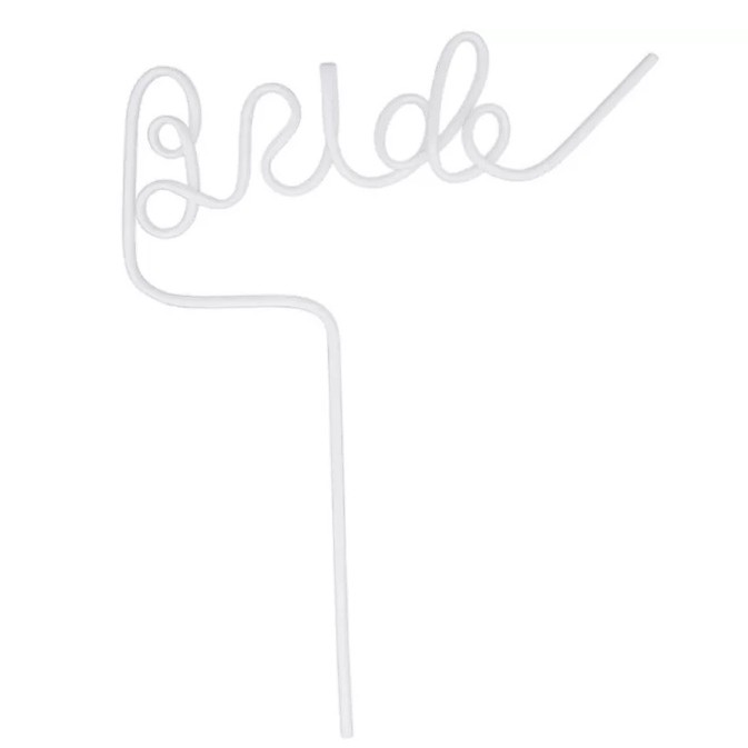 Pai de Plastic, Flippy, Model Bride, Tematica Nunta, Diametru 0.5 cm, Alb