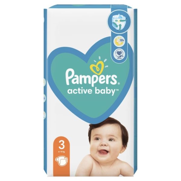Pampers Active Baby nr. 3 6-10 kg 54 buc