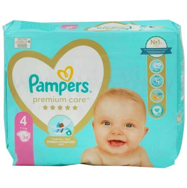 Pampers Premium Care nr. 4 8-14 kg 34 buc