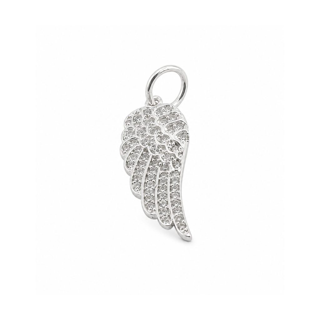 Pandantiv din Argint 925, Aripa Inger cu Pietre, 1.3 g, Jolie Silver