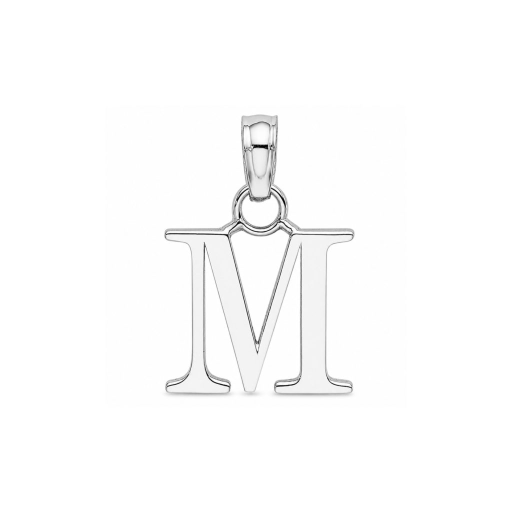 Pandantiv din Argint 925 Jolie Silver, Litera M, 18 x 9 mm, 1.3 g