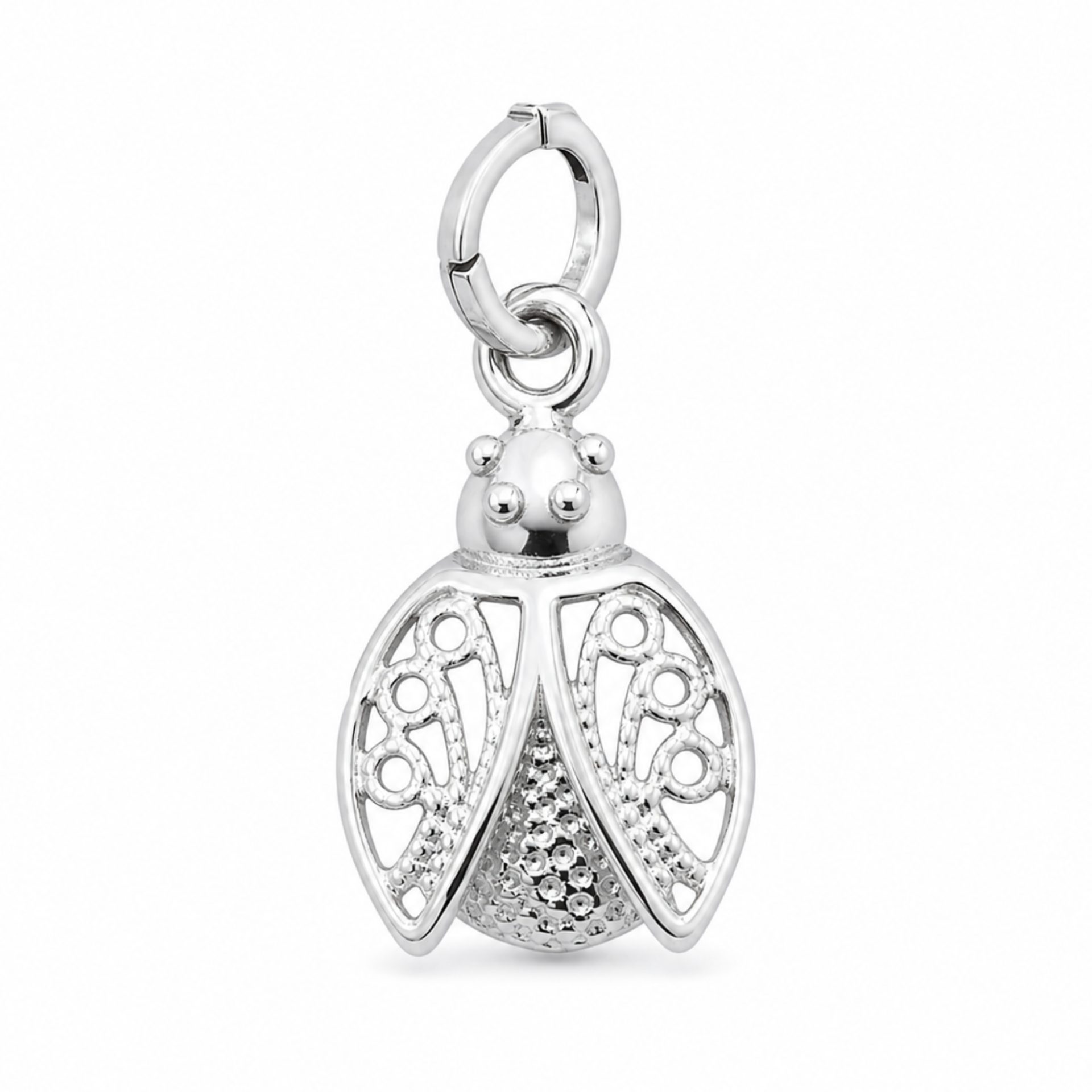 Pandantiv din Argint 925 Jolie Silver, Model Buburuza Filigran, 17 x 10 mm, 0.6 g