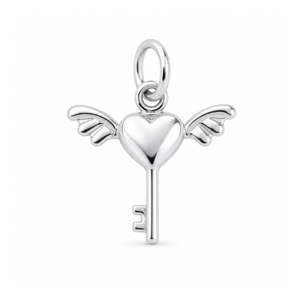 Pandantiv din Argint 925 Jolie Silver, Model Cheita cu Aripi, 13 x 17 mm, 9 g