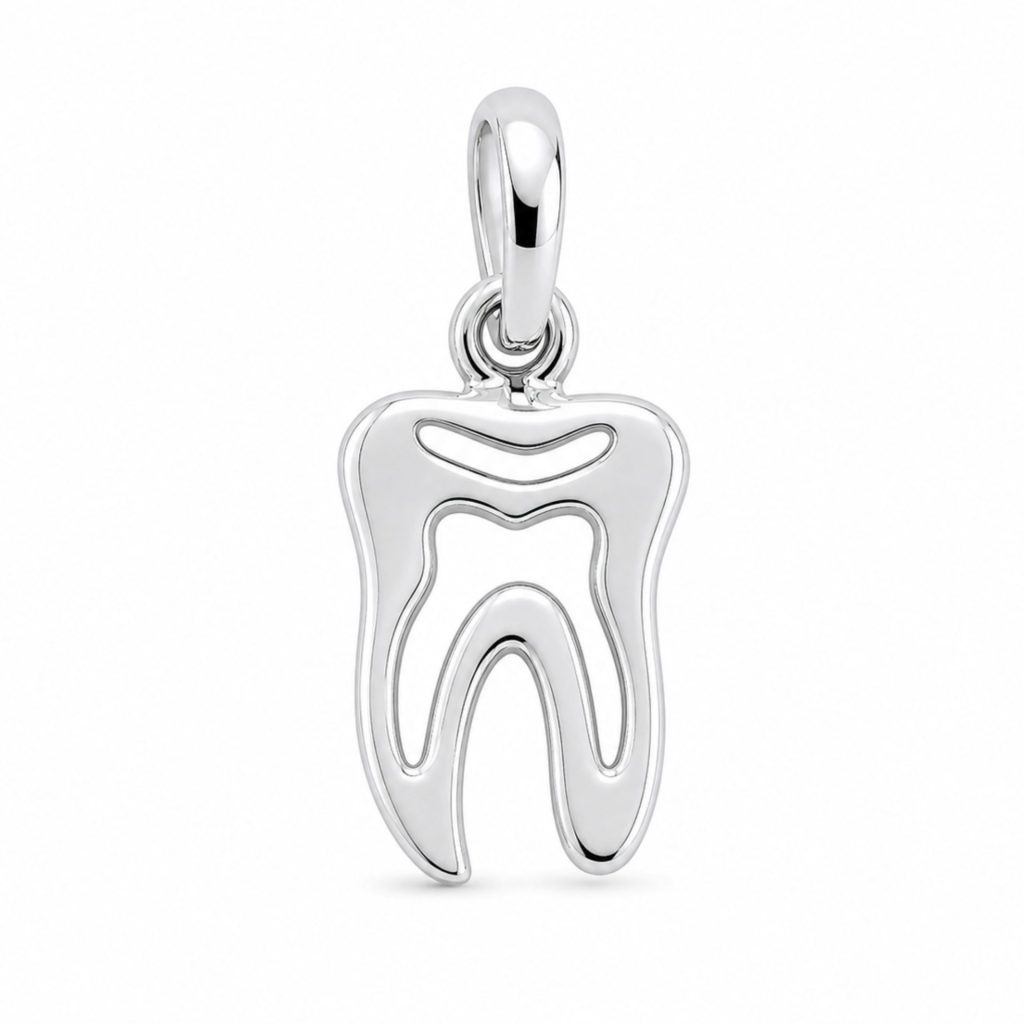 Pandantiv din Argint 925 Jolie Silver, Model Dinte, 15 x 7 mm, 0.5 g