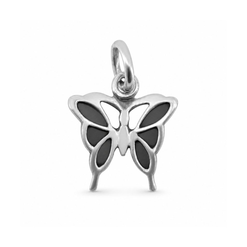 Pandantiv din Argint 925, Jolie Silver, Model Fluture, Bijuterie Decorativa cu Design Delicat, 17x17 mm, Greutate 0.9 g, Argintiu