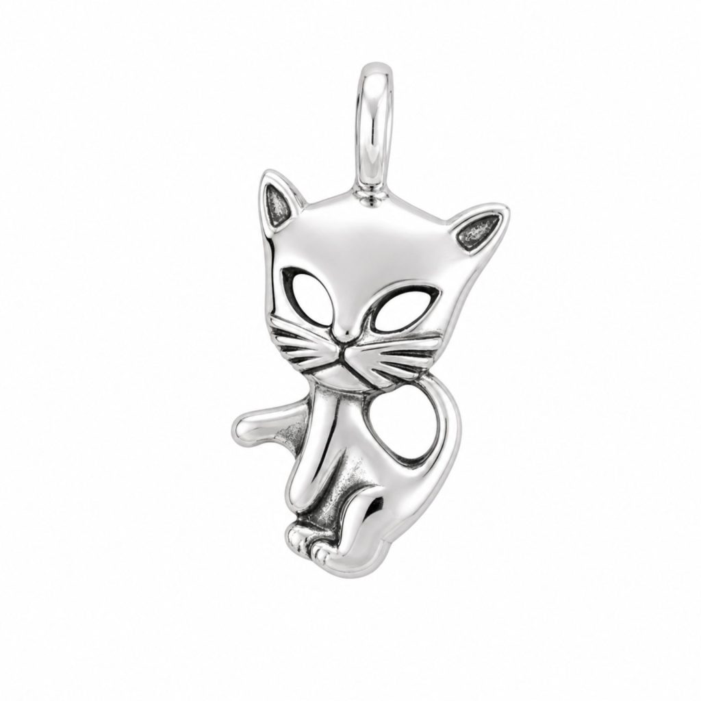 Pandantiv din Argint 925 Jolie Silver, Model Pisica, 20 x 10 mm, 1.1 g