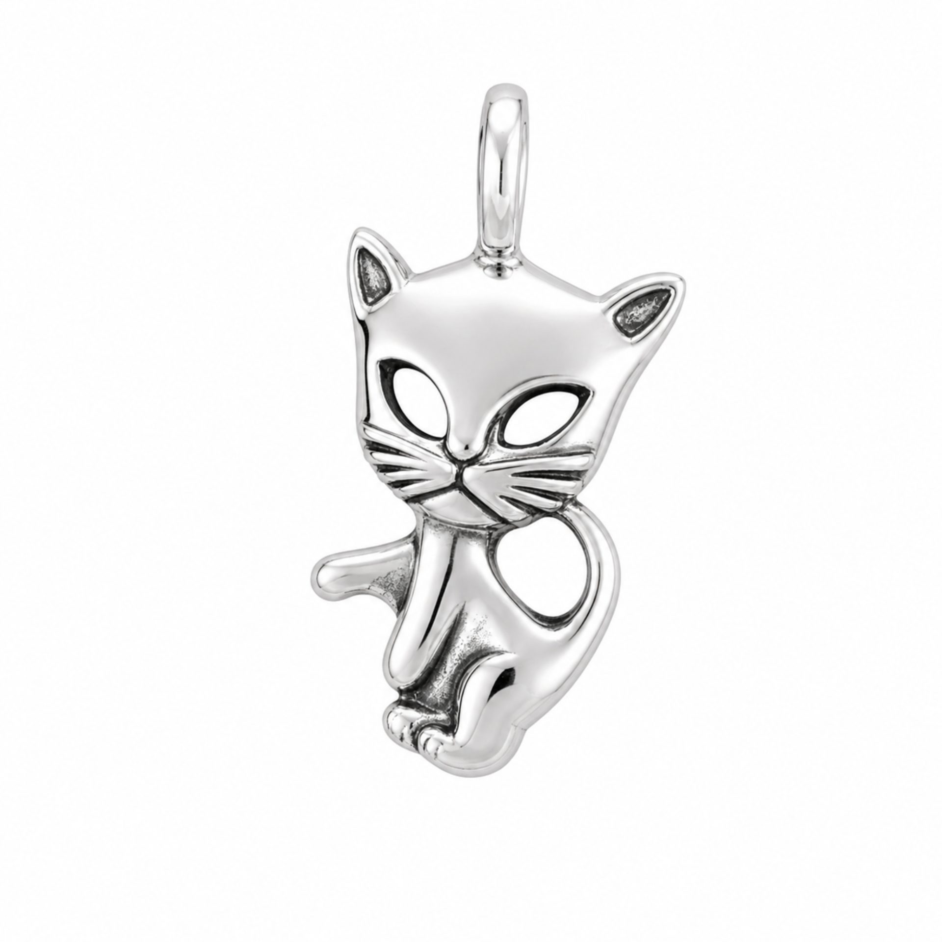 Pandantiv din Argint 925 Jolie Silver, Model Pisica, 20 x 10 mm, 1.1 g
