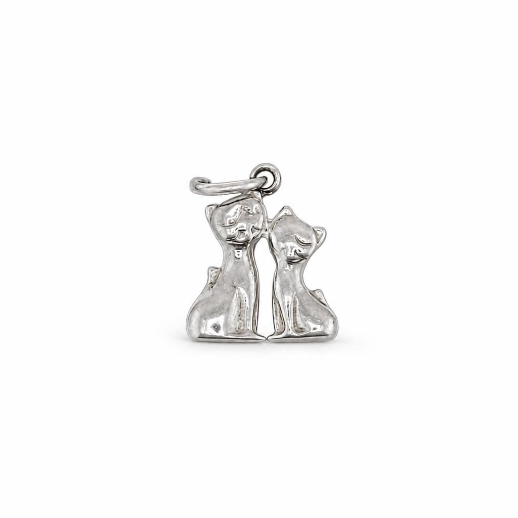 Pandantiv din Argint 925 Jolie Silver, Model Pisicute, 17 x 11 mm, 0.8 g