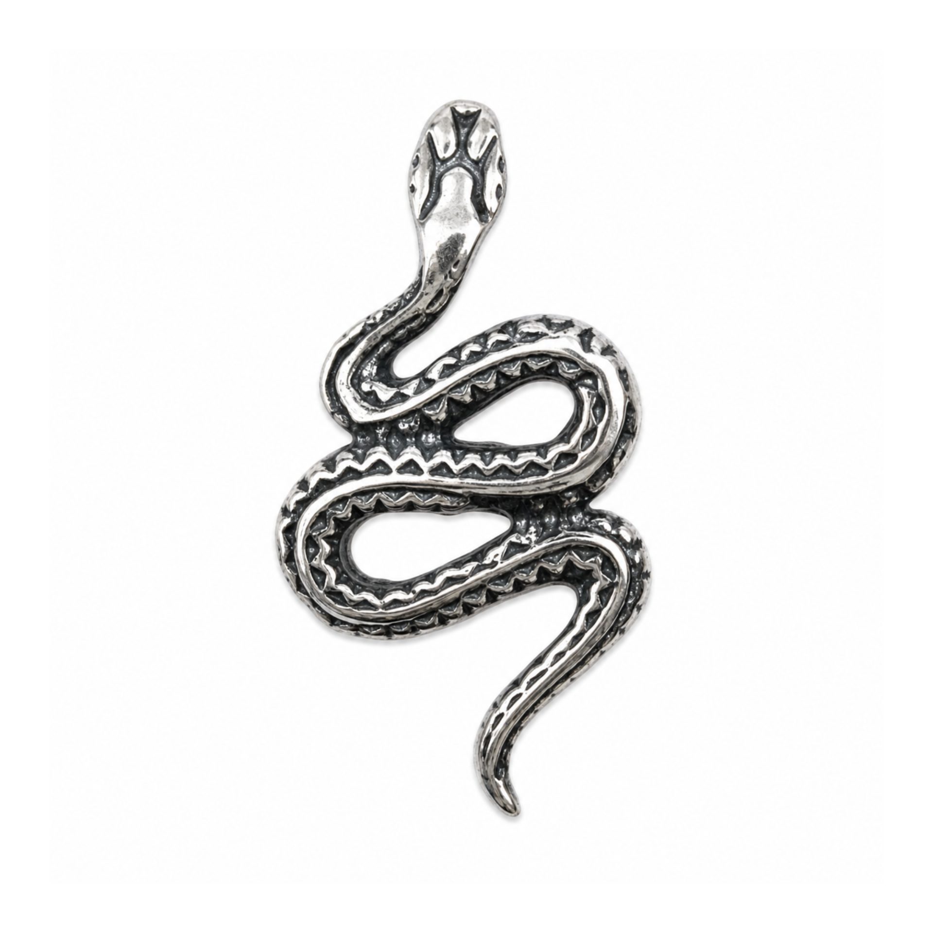 Pandantiv din Argint 925, Jolie Silver, Model Sarpe, Design Conturat, 20x10 mm, Greutate 1 g, Argintiu