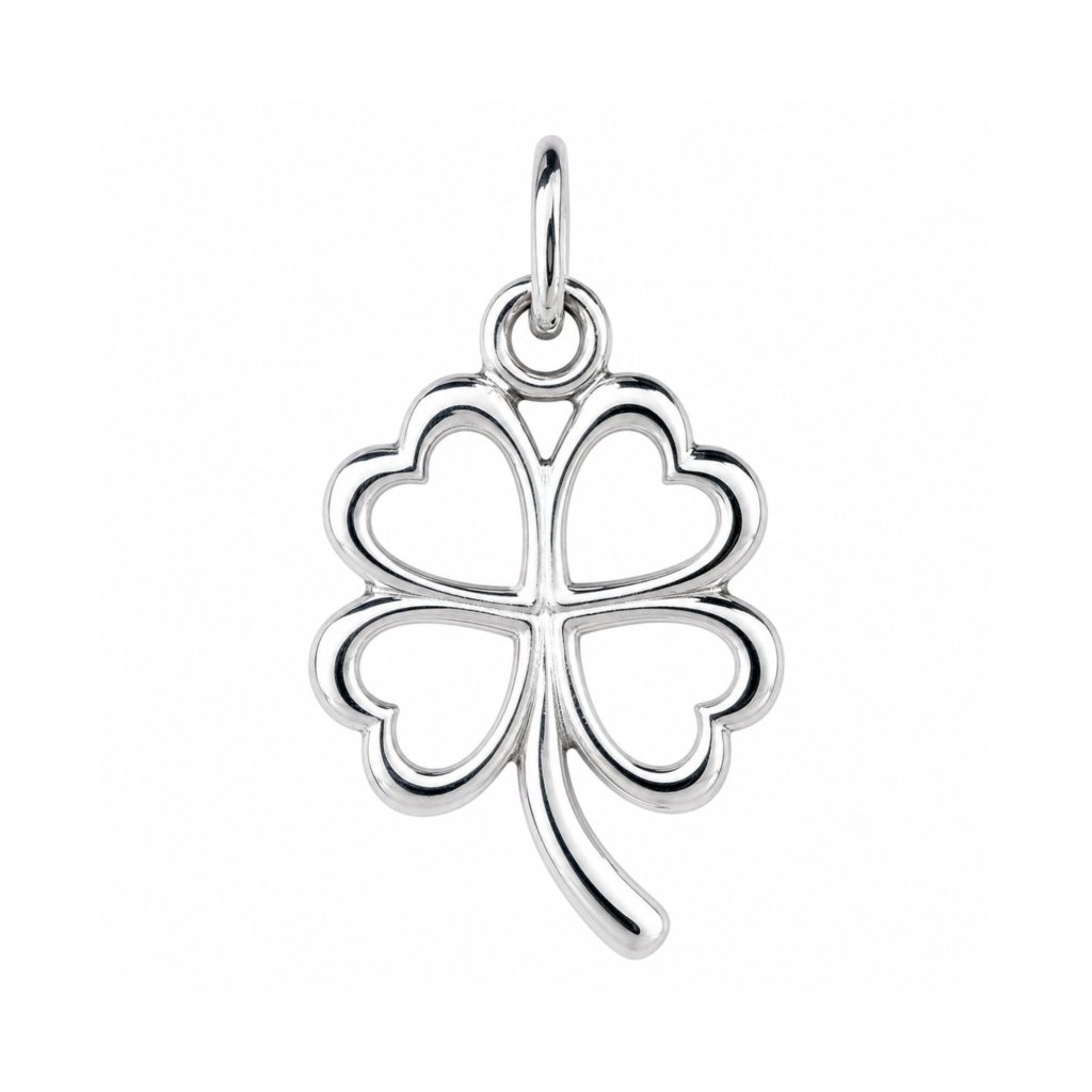 Pandantiv din Argint 925, Jolie Silver, Model Trifoi Conturat, Design Simbolic, 20x12 mm, Greutate 0.6 g, Argintiu