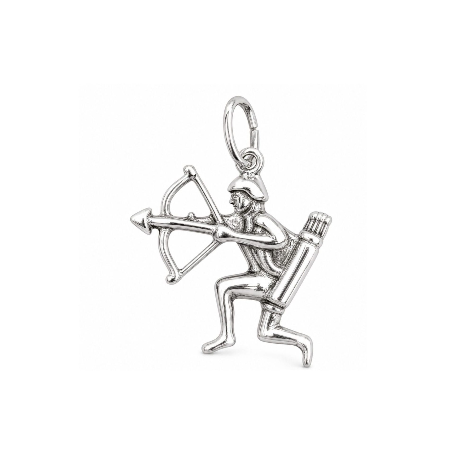 Pandantiv din Argint 925, Jolie Silver, Model Zodia Sagetator, Design Astrologic, 23x16 mm, Greutate 1 g, Argintiu
