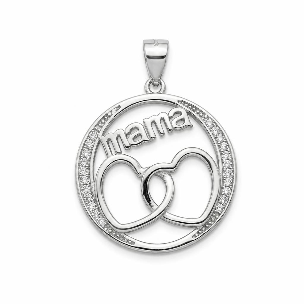 Pandantiv din Argint 925, Mama in Cerc cu Inimi, Jolie Silver, 2.340 g
