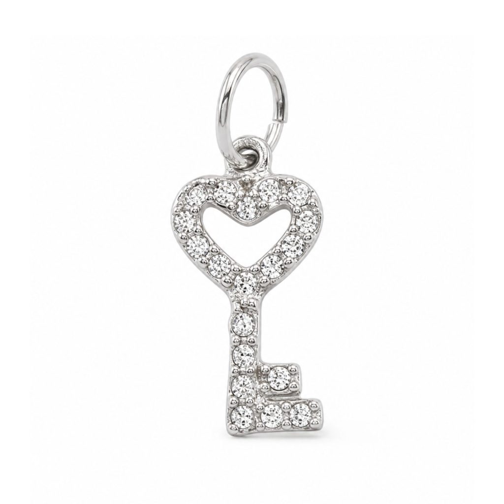 Pandantiv din Argint 925, model Cheie cu pietre, 0.8 g