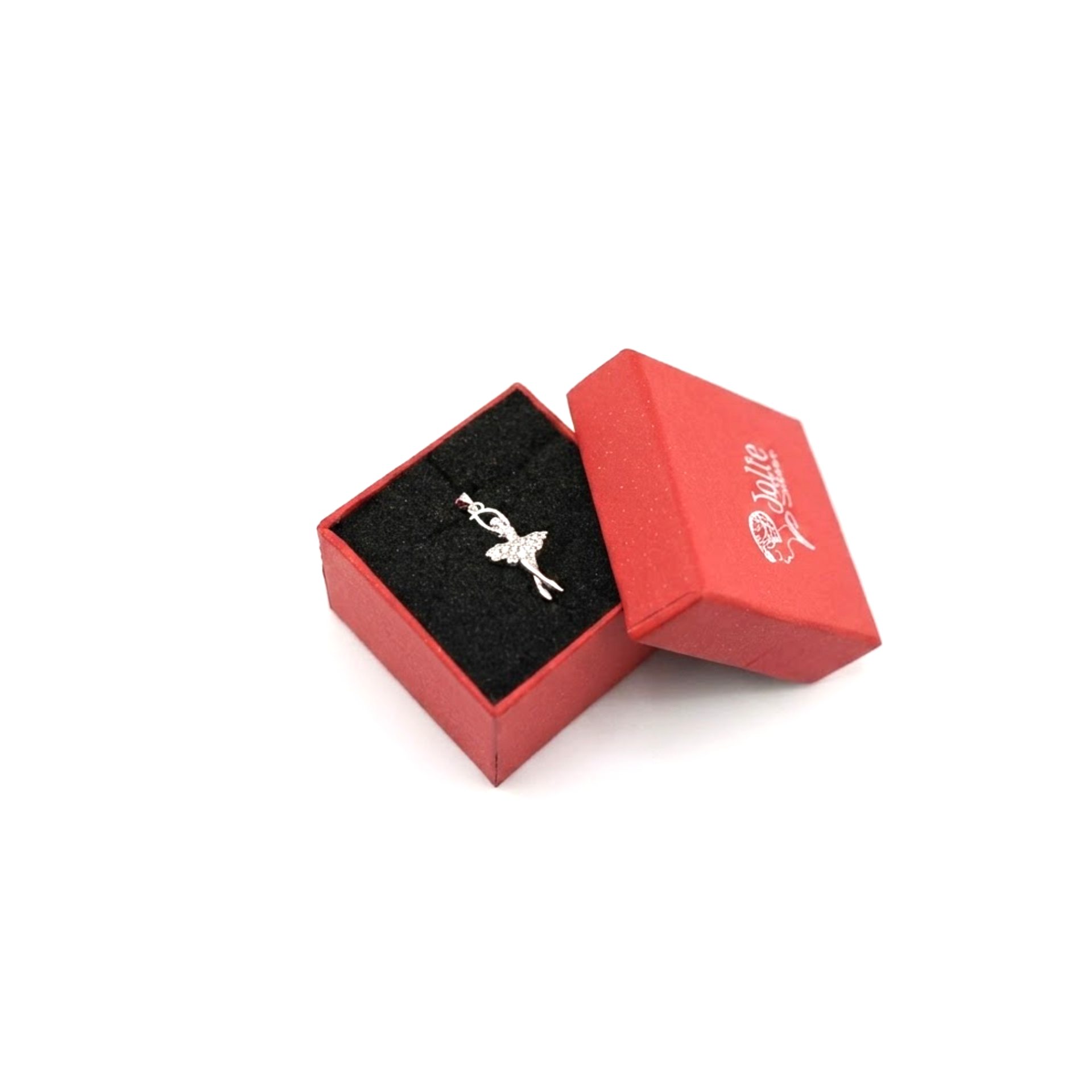 Pandantiv, Jolie Silver, Argint 925, Model Balerina cu Zirconii, 27 x 10 mm, 1.1 g - Image 5