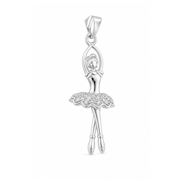 Pandantiv, Jolie Silver, Argint 925, Model Balerina Delicata, 25 x 8 mm, 1.6 g
