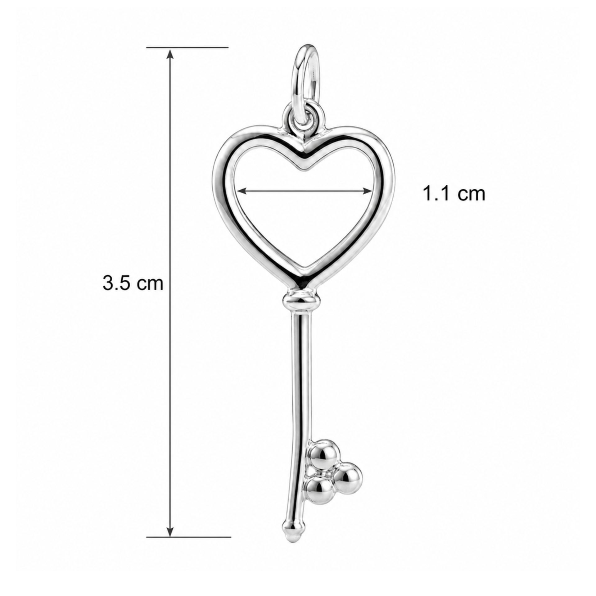 Pandantiv, Jolie Silver, Argint 925, Model Cheie, 35 x 11 mm, 0.846 g - Image 4
