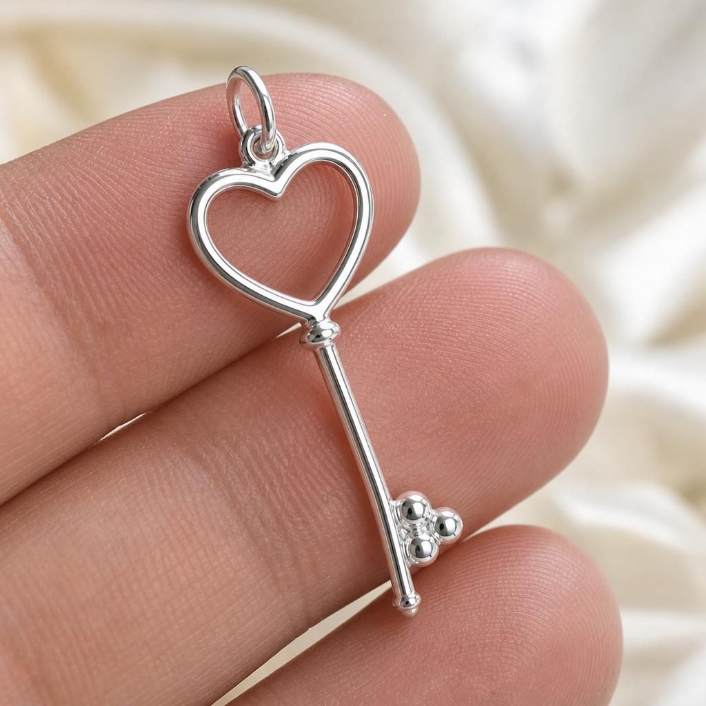 Pandantiv, Jolie Silver, Argint 925, Model Cheie, 35 x 11 mm, 0.846 g - Image 3