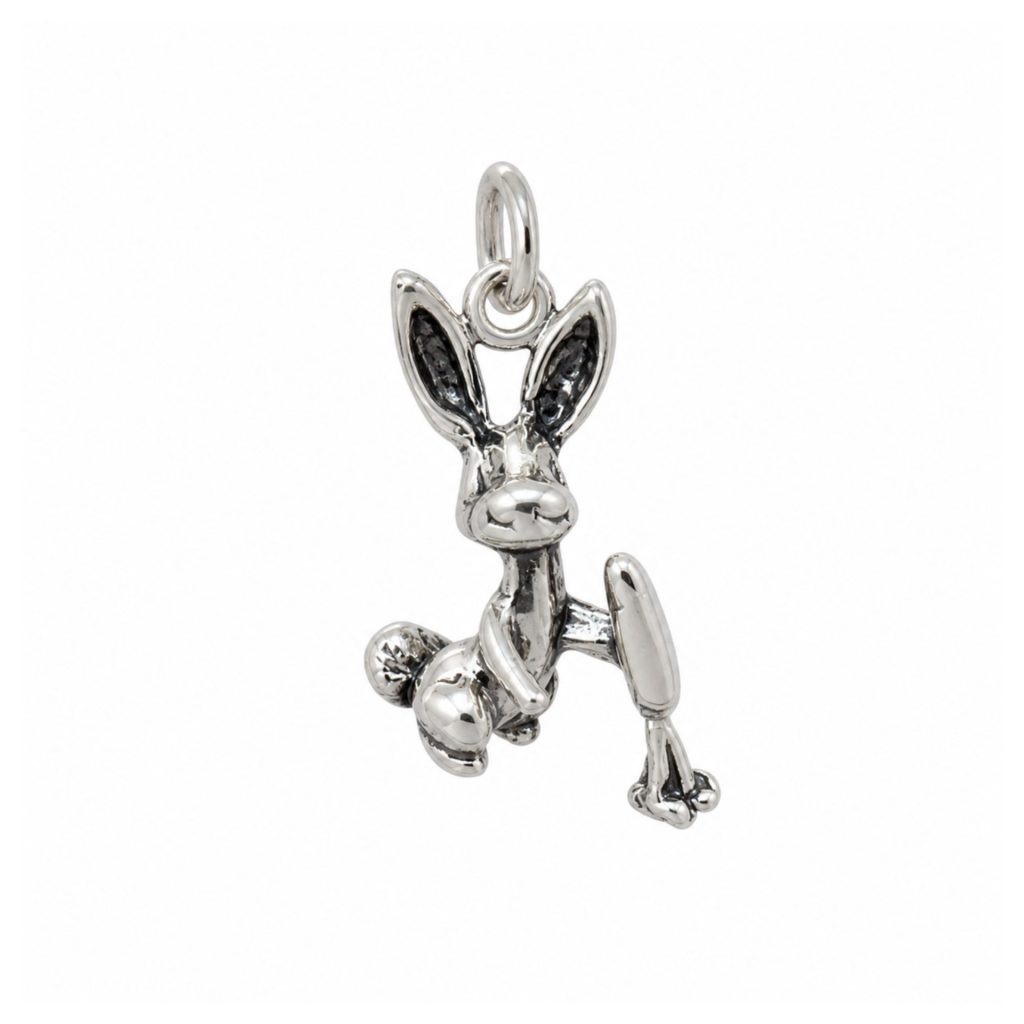 Pandantiv, Jolie Silver, Argint 925, Model Iepuras cu Morcov, 1.4 g, 20x10 mm