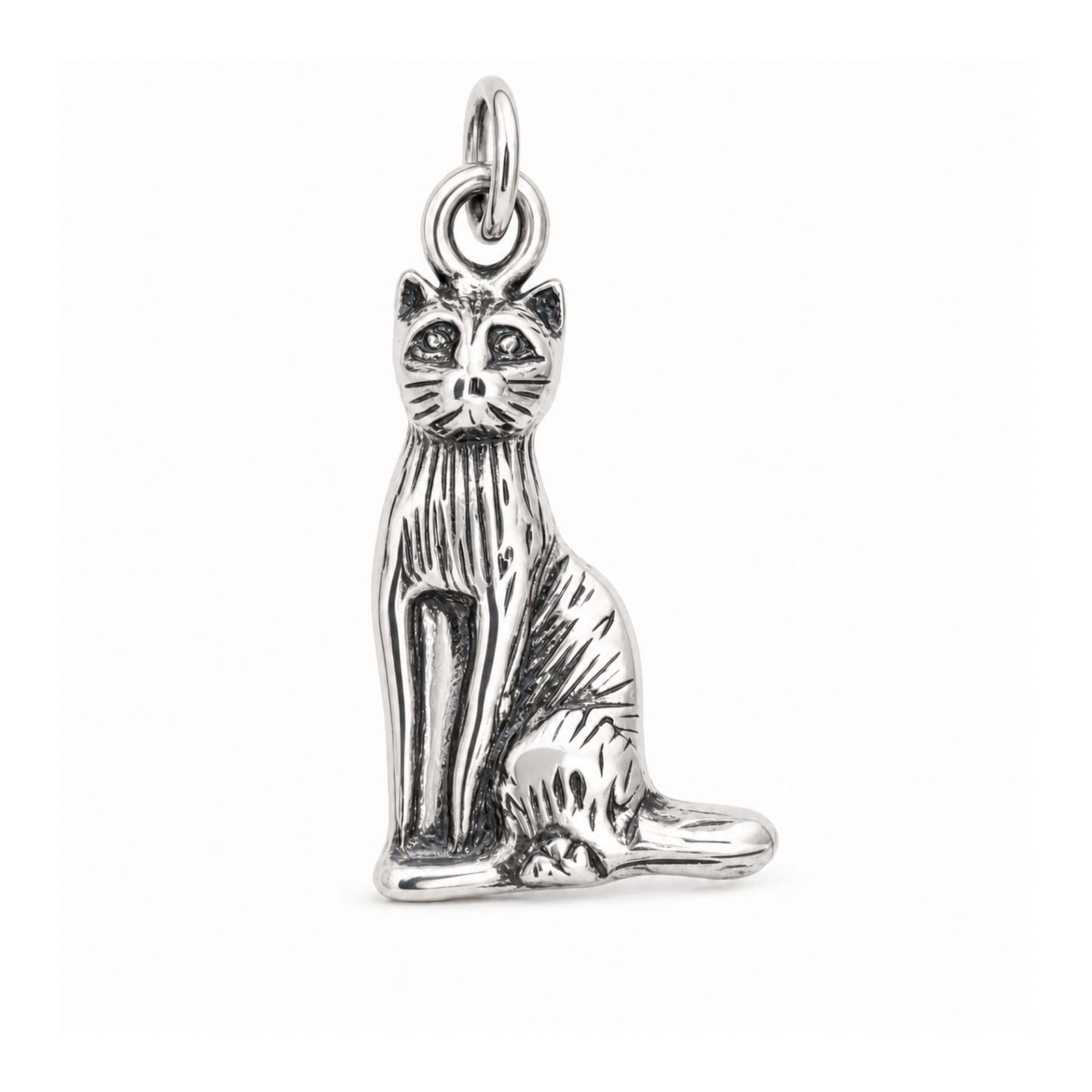 Pandantiv, Jolie Silver, Argint 925, Model Pisica, 0.8 G, 2.2 x 1 Cm