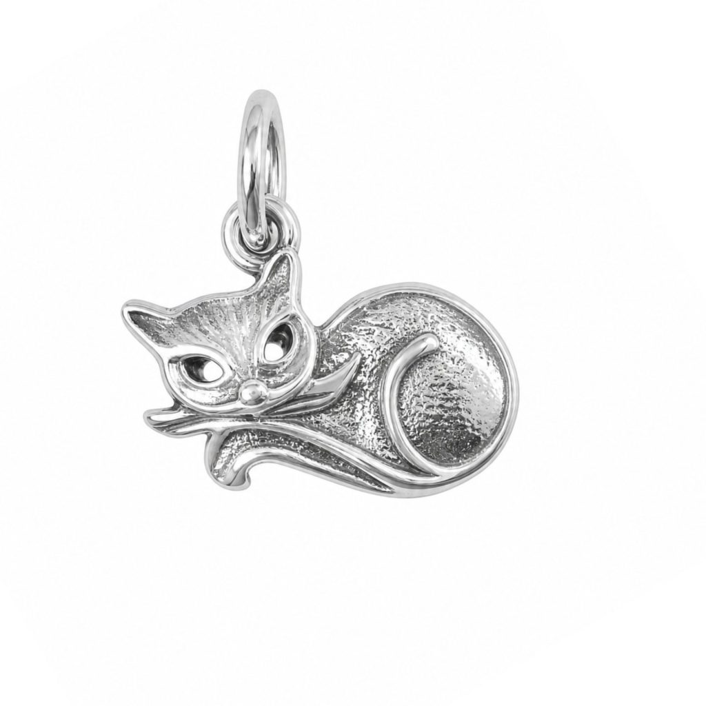 Pandantiv, Jolie Silver, Argint 925, Model Pisica, 1.3 g, 12x18 mm