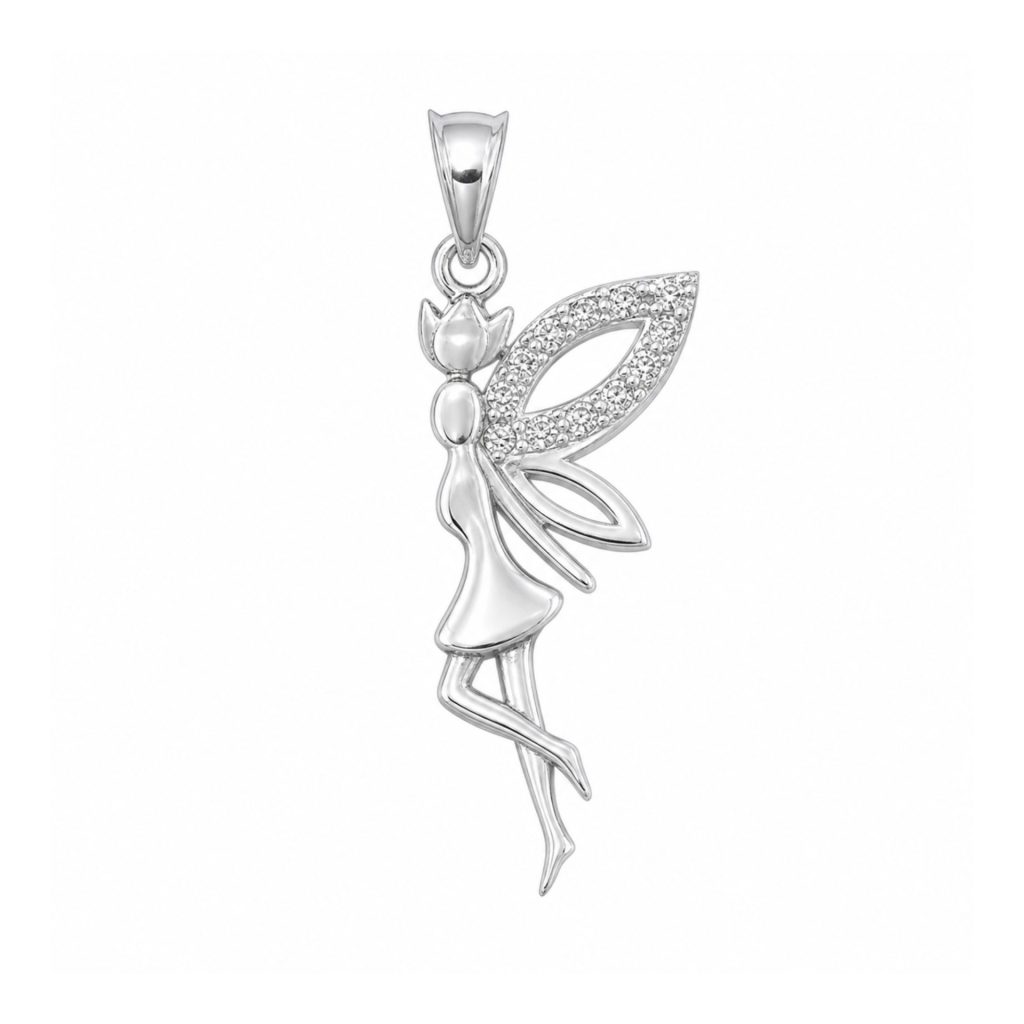 Pandantiv, Jolie Silver, Argint 925, Model Zana cu Pietre, 1.6 g, 25x10 mm